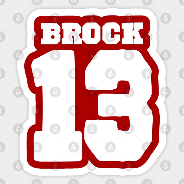 Brock 13 Sticker by Megadorim